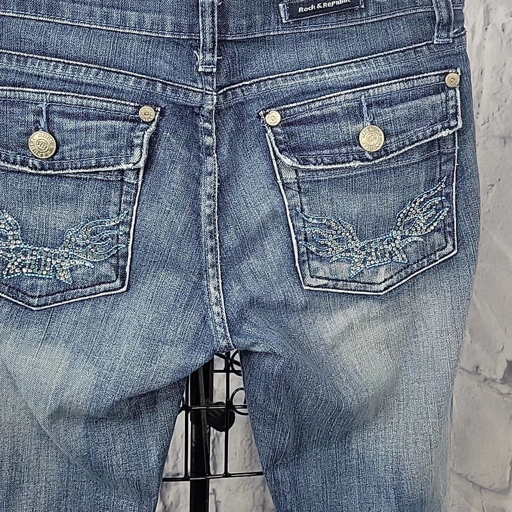 Rock‎ & Republic Blue Boot Cut Jeans for Effortless Style - Picture 7 of 9